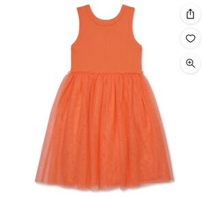 Wonder Nation Girls True Coral Tank TuTu Dress Size 7-8 NEW